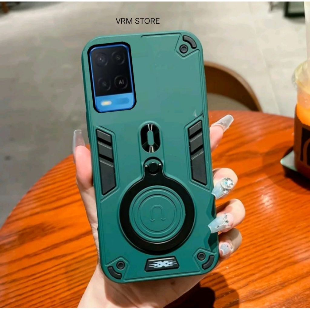 Case Robot Untuk Hp Oppo A54 Case Ring Pro Camera Case Robot Standing