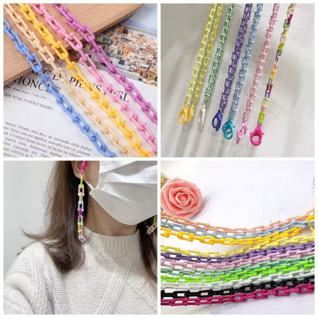 Kalung stap letter untuk Kalung masker  / kalung asesoris masker /  tali cantolan masker  /tali peng