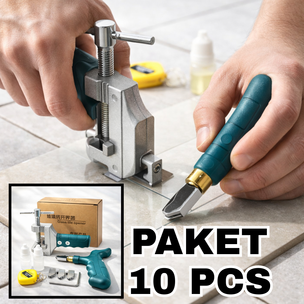 PAKET 10 PCS Alat Potong Granit Dorong Pemotong Keramik Manual 60x60 Presisi Tajam