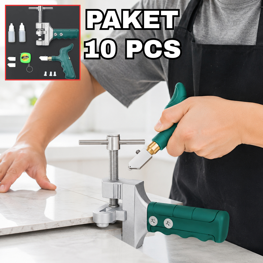 PAKET 10 PCS Alat Potong Granit Dorong Mesin Potong Keramik Granit Manual 60x60
