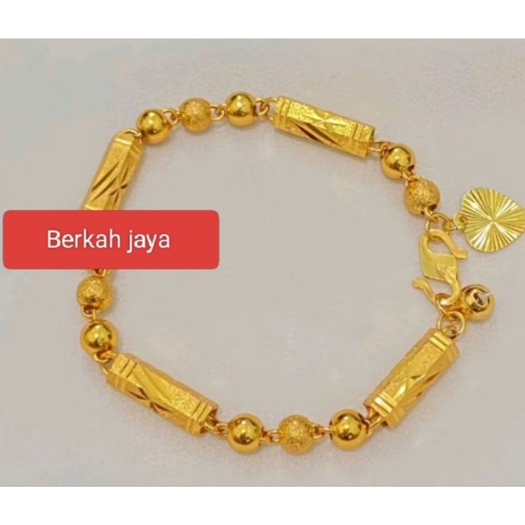 Gelang Tangan Bambu Titanium asli - Anti Karat, Tahan Lama, Desain Elegan