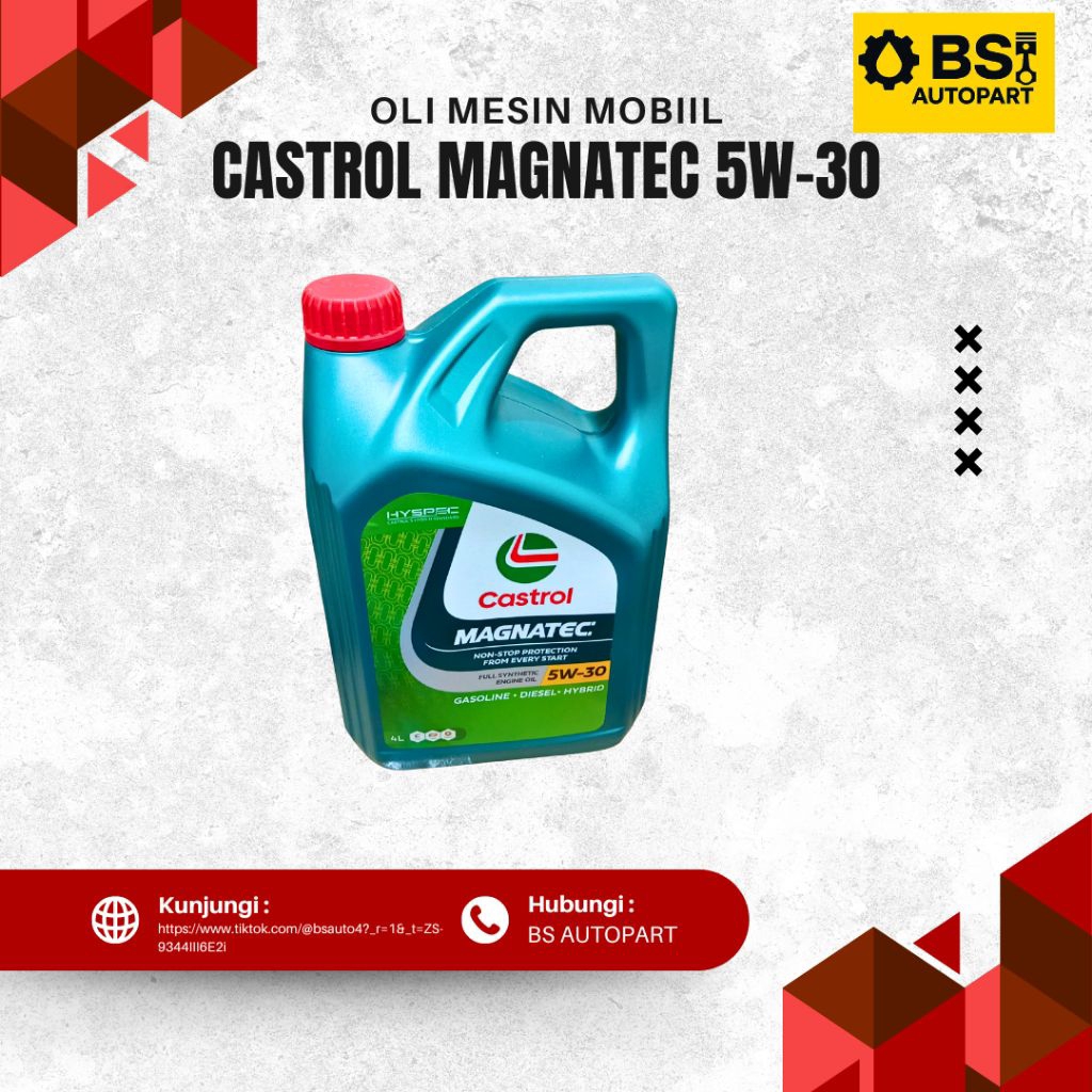Oli Mesin Mobil Castrol Magnatec SAE 5W-30.