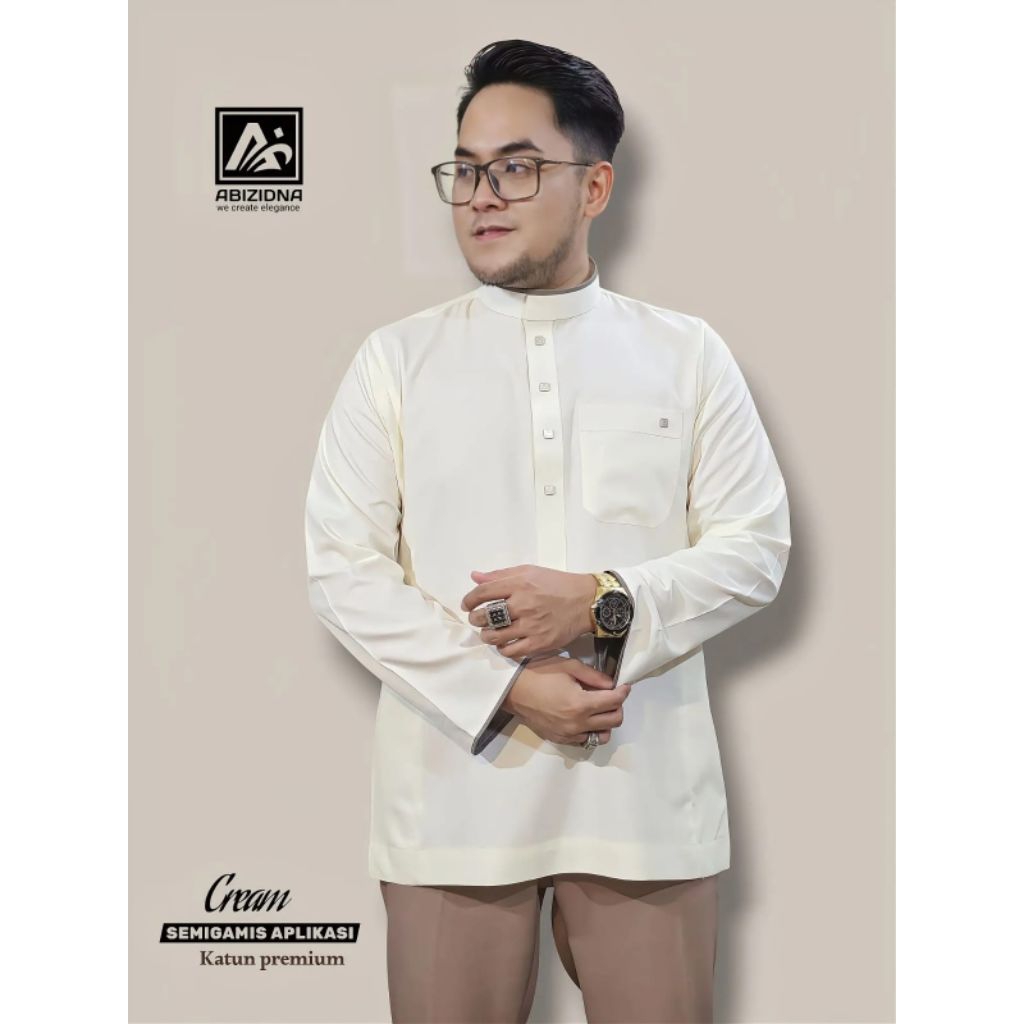 baju koko abi zidna katun Lis semi gamis / abi zidna cattun aplikasi