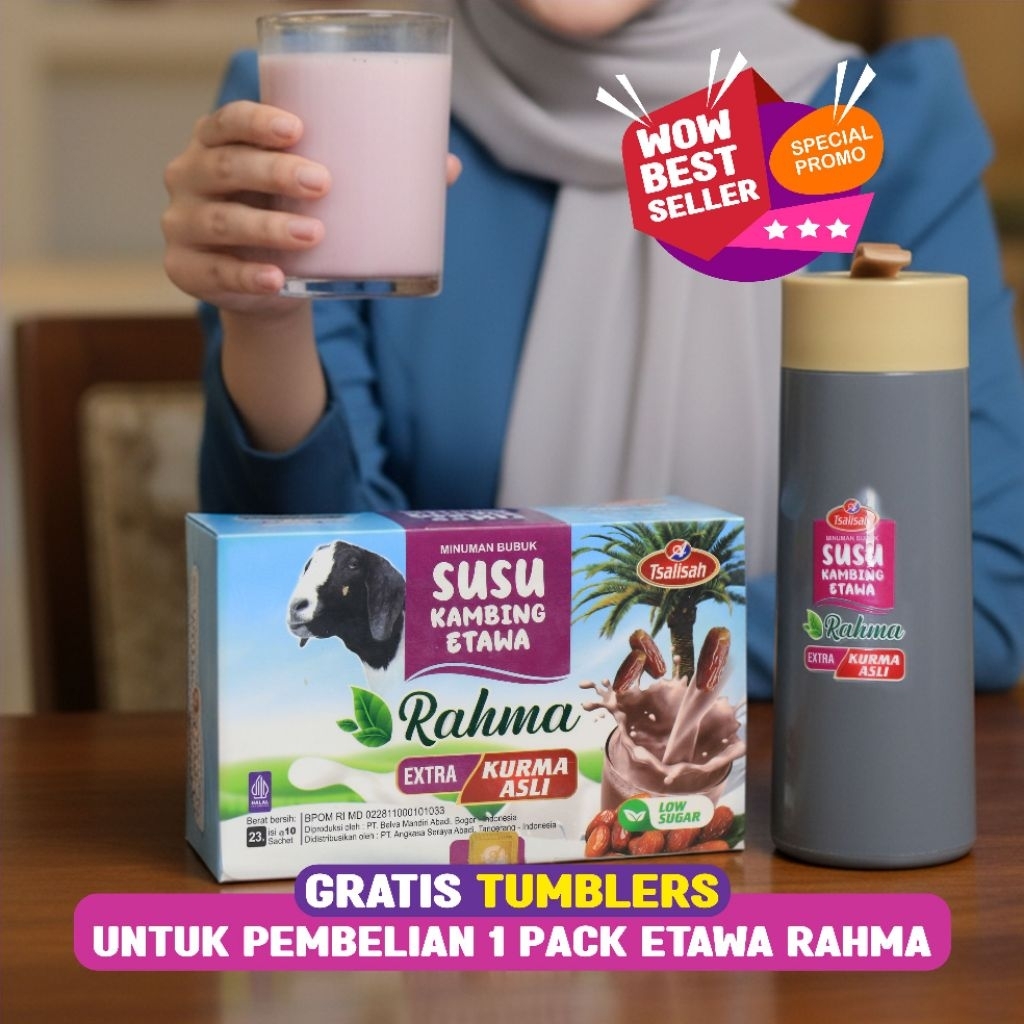 Susu Kambing Etawa Rasa Kurma / Susu Kambing Etawa / Susu Etawa / Susu Kambing Isi 10 Sachet