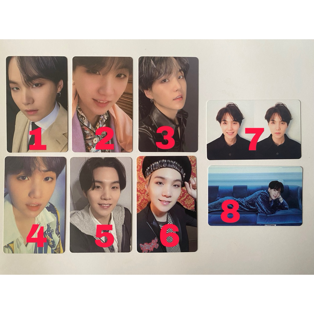 BTS Official Photocard / PC - SUGA / SG / Yoongi / Min Yoongi