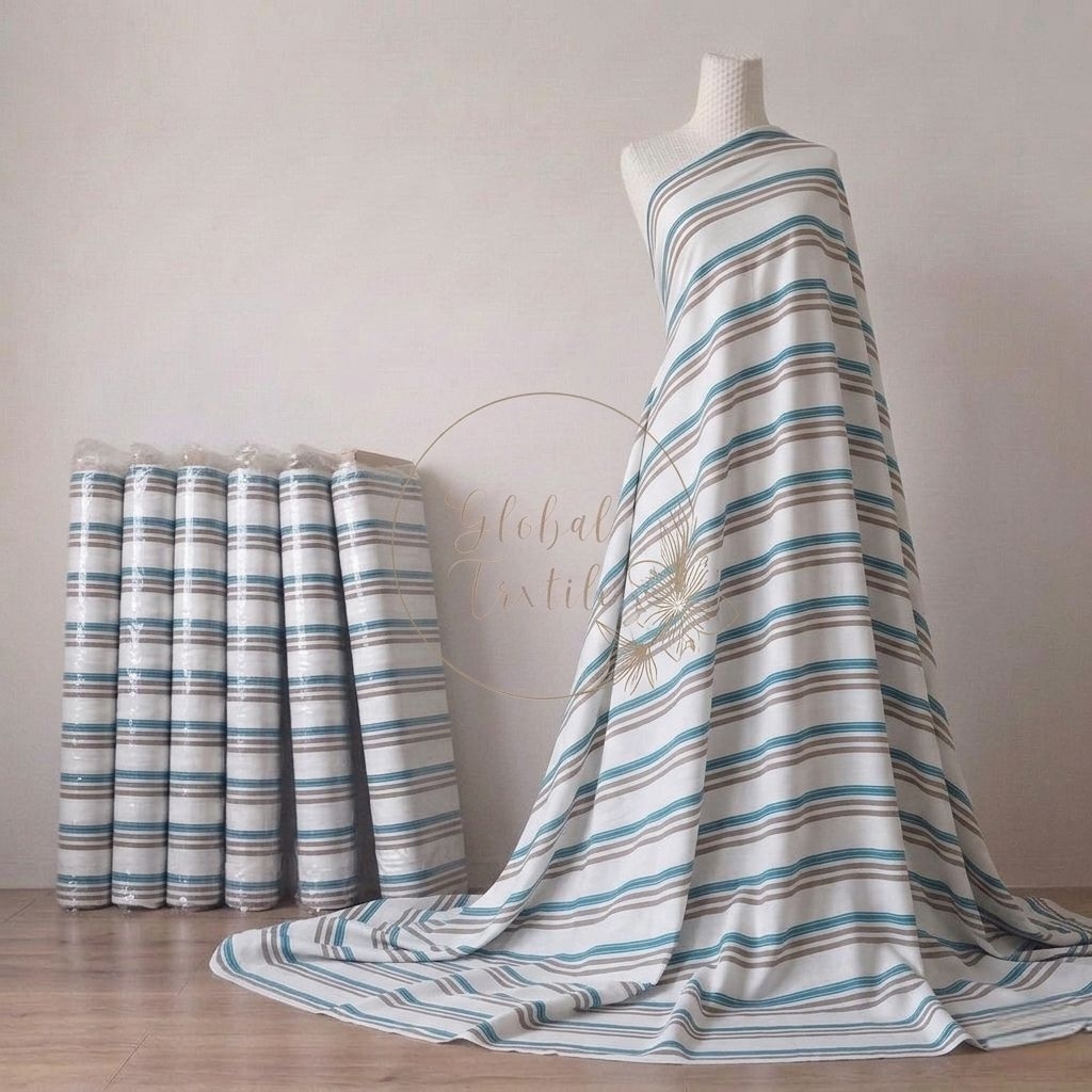 kain maxmara silk luxury - kain maxmara silk luxury motif salur premium - kain satin maxmara origina