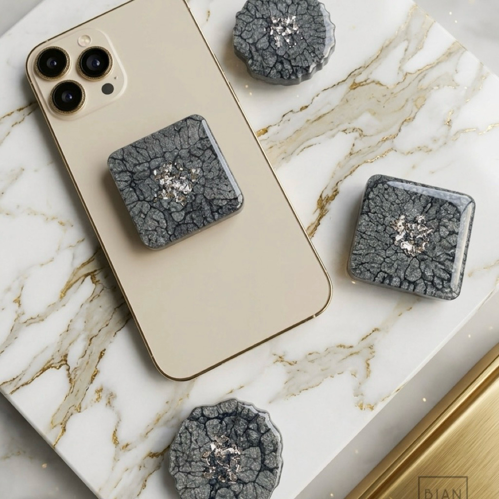 popsocket resin phone grip popsocket transparan Round Square collection