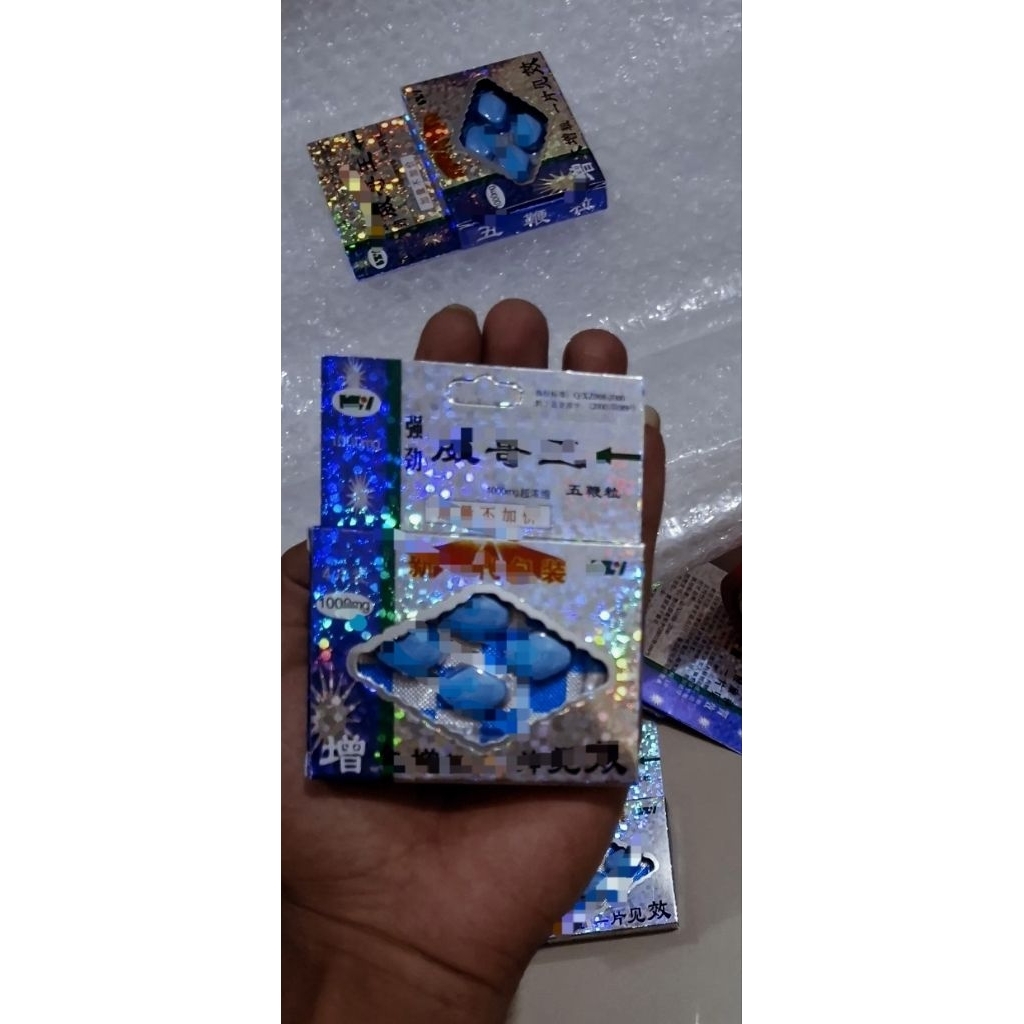 wubinli pil biru chnaa original 1 kotak