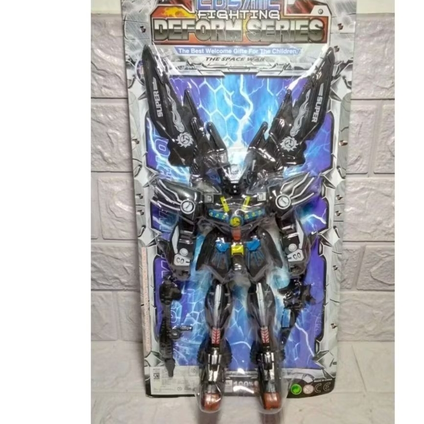 GOLDEN TOYS - MAINAN ROBOT GUNDAM SAMURAI TRANSFORMERS HITAM 2071