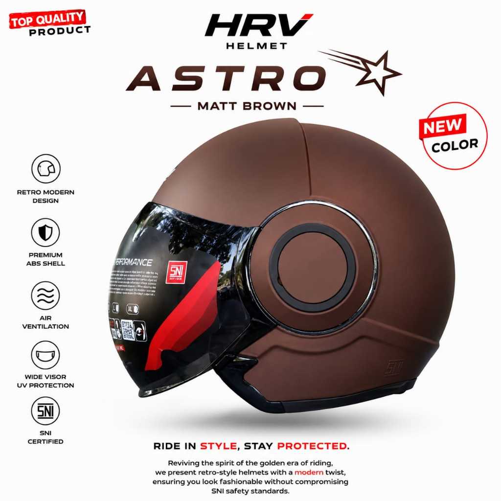 Helm HRV ASTRO / Helm Half Face Untuk Pria Dan Wanita Dewasa KEREN DAN KEKINIAN [BISA COD]