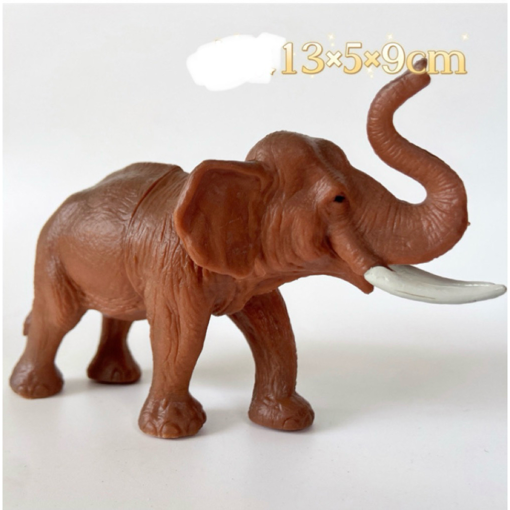 Gajah - elephant figure - mainan miniatur gajah - pajangan maket hewan gajah - mainan edukasi gajah 