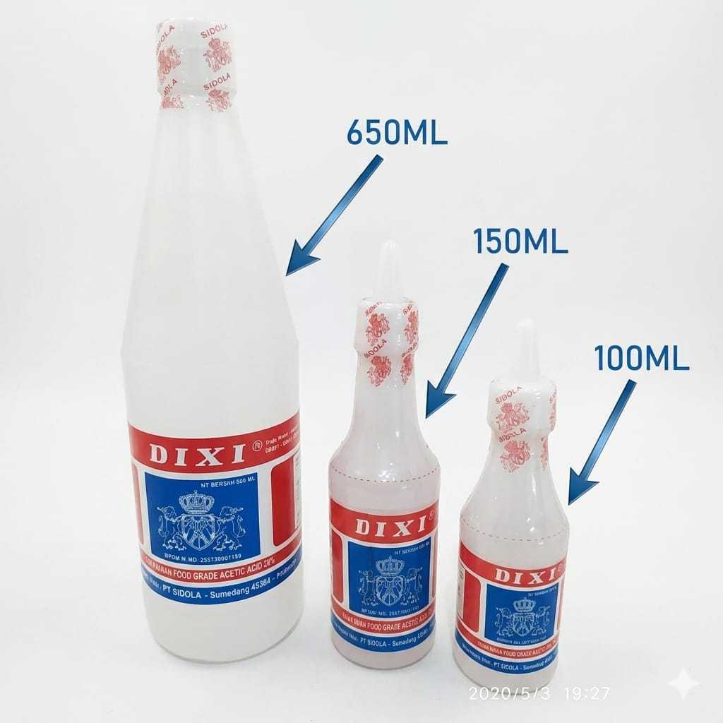 Dixi Cuka Makan | Dixi Cuka Botol | Cuka Dapur Dixi Harga Grosir TERMURAH