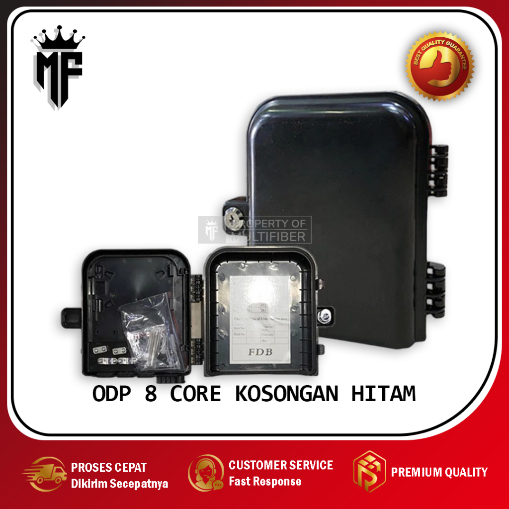 ODP 8 CORE MODEL BOX KOSONGAN HITAM