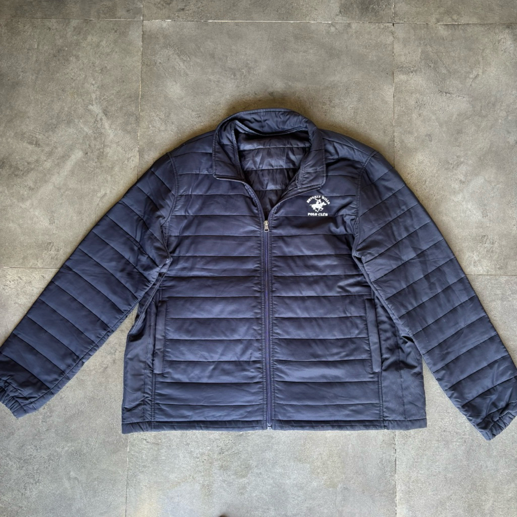 Beverly Hills Polo Club Light Puffer Navy Jacket Man