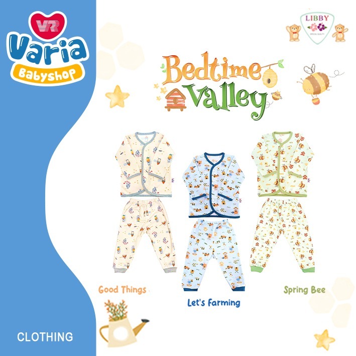Libby Baju Panjang Celana Panjang Full Print / Setelan Panjang Bayi & Anak  | LIBBY BABY