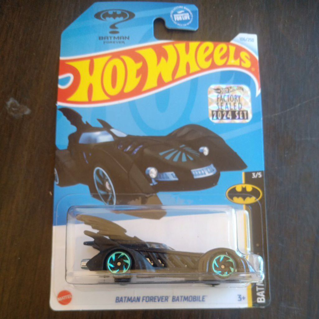 HOTWHEELS TREASURE HUNT REG BATMAN FOREVER BATMOBILE FACTORY SEALED