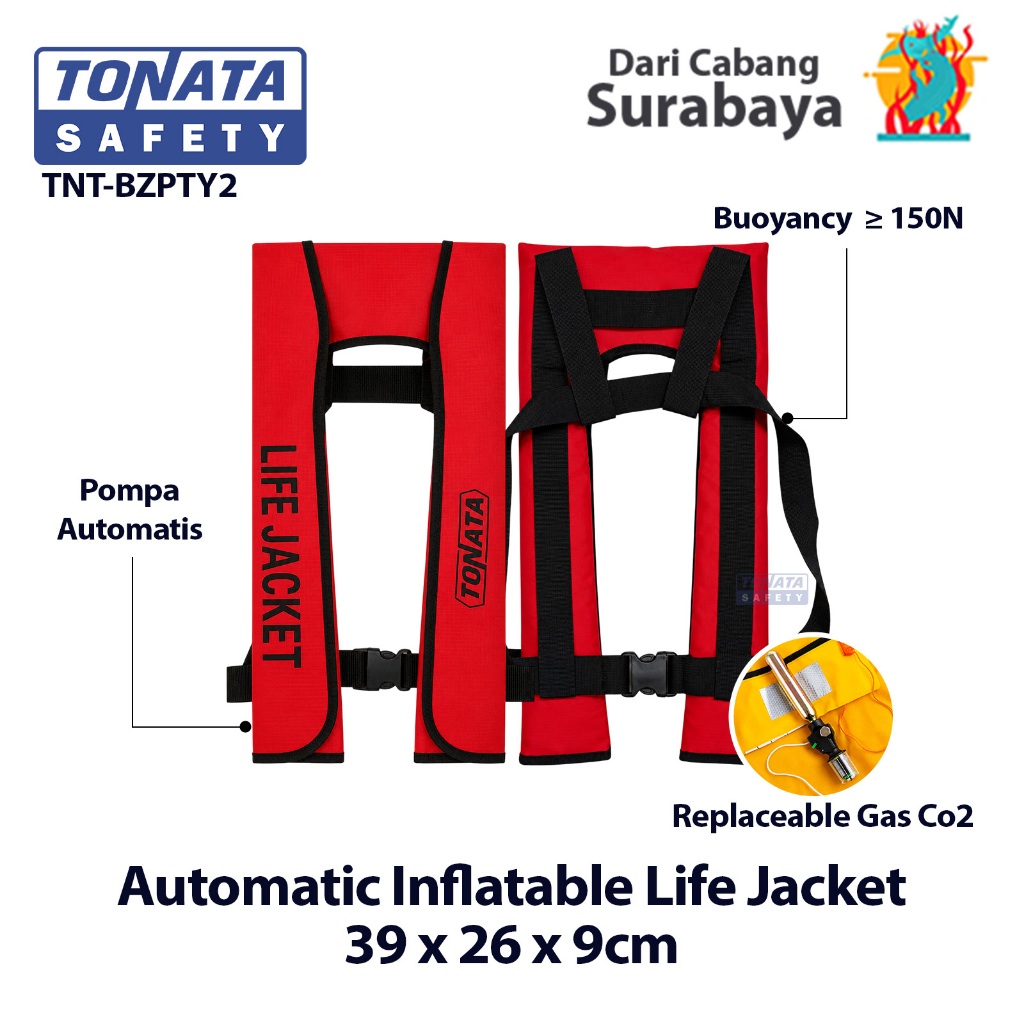 Automatic Inflatable Life Jacket / Jaket Pelampung Tiup Otomatis / Jaket Snorkling