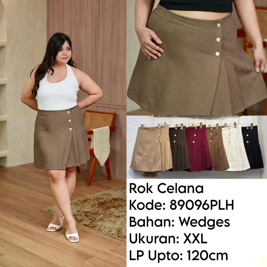 rok celana PETER jumbo n standar depan rok belakang celana bahan wedges atao Zara  premium