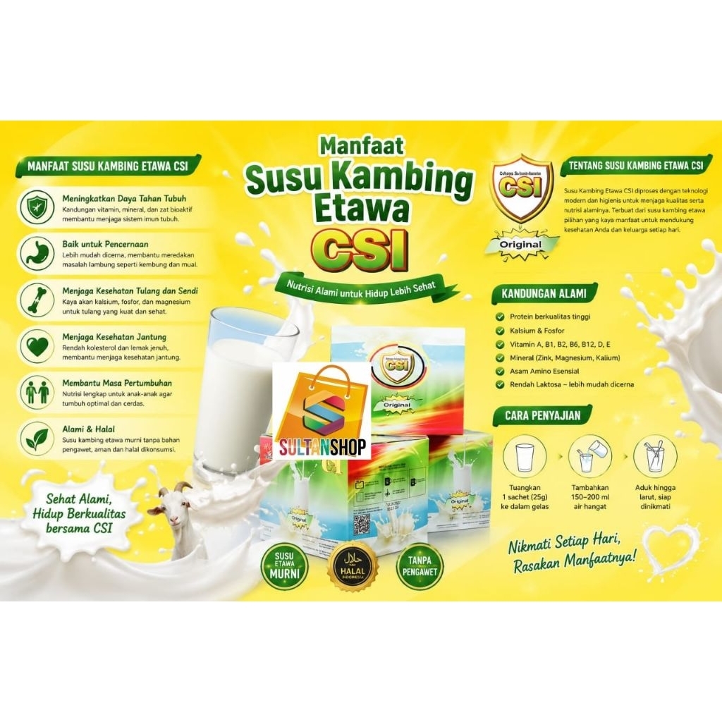 SUSU KAMBING ETAWA ORIGINAL CSI || 20 BOX ||