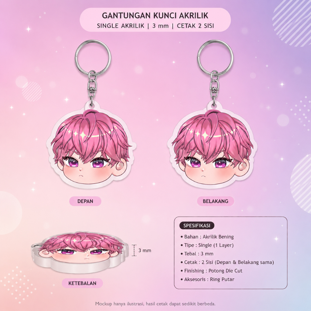 Gantungan Kunci Anime PLAVE Bamby - Keychain Anime Plave Bamby