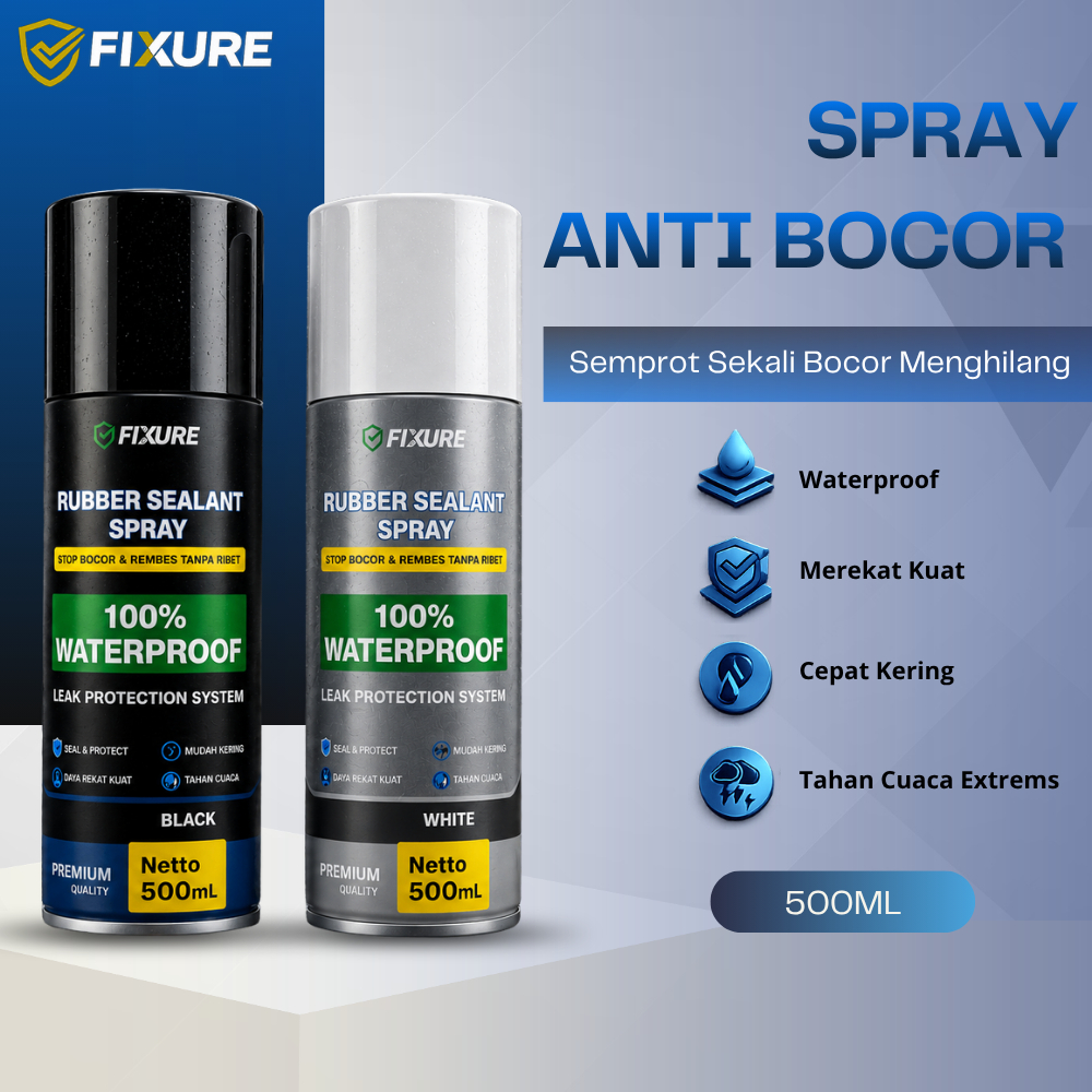 Spray Anti Bocor Waterproof Atasi Bocor  Rembes Atap Dinding Lantai Waterproof 500ML