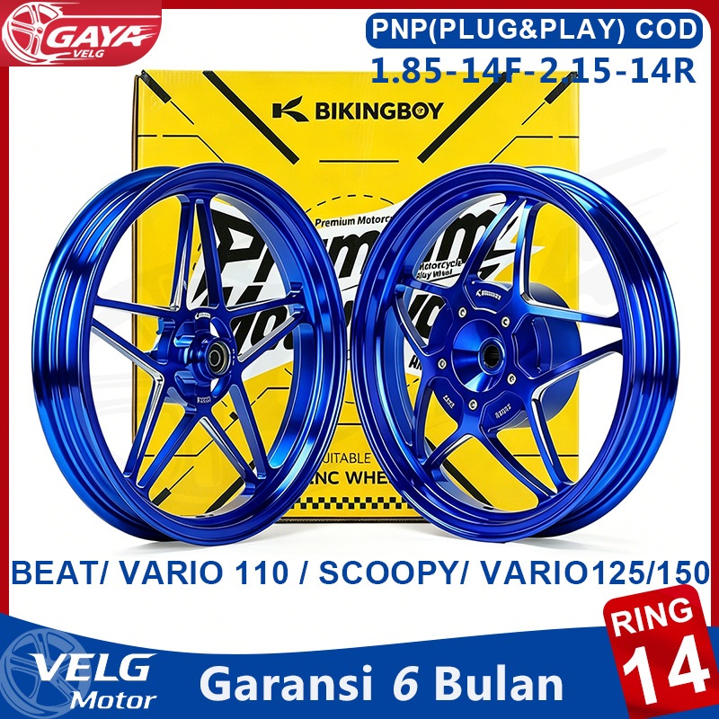 VELG Bikingboy RING 14 Untuk Vario 125/150,Click 125/150, Pcx 150 Old,Vario 160 CBS,Semua Beat, Scoo