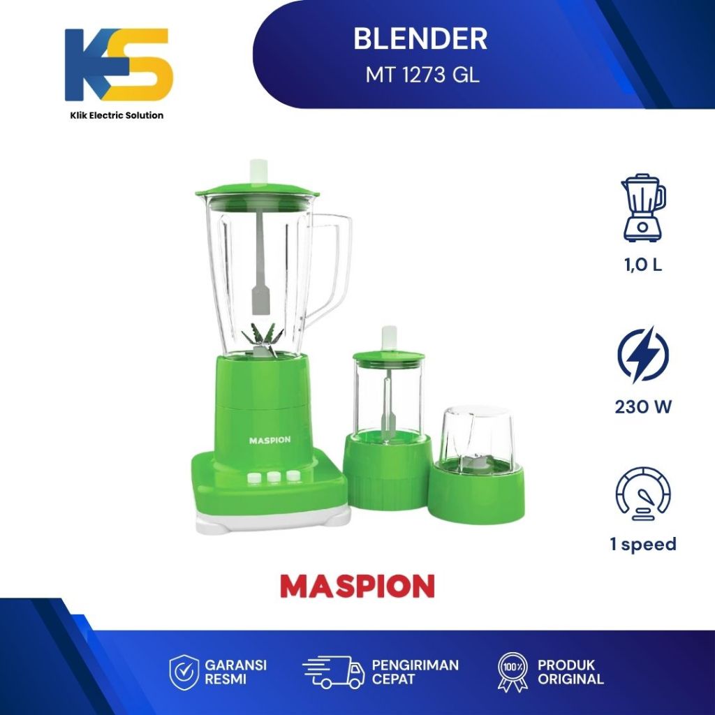 K.E.S - Blender Maspion MT 1273 GL / Blender Kaca Maspion