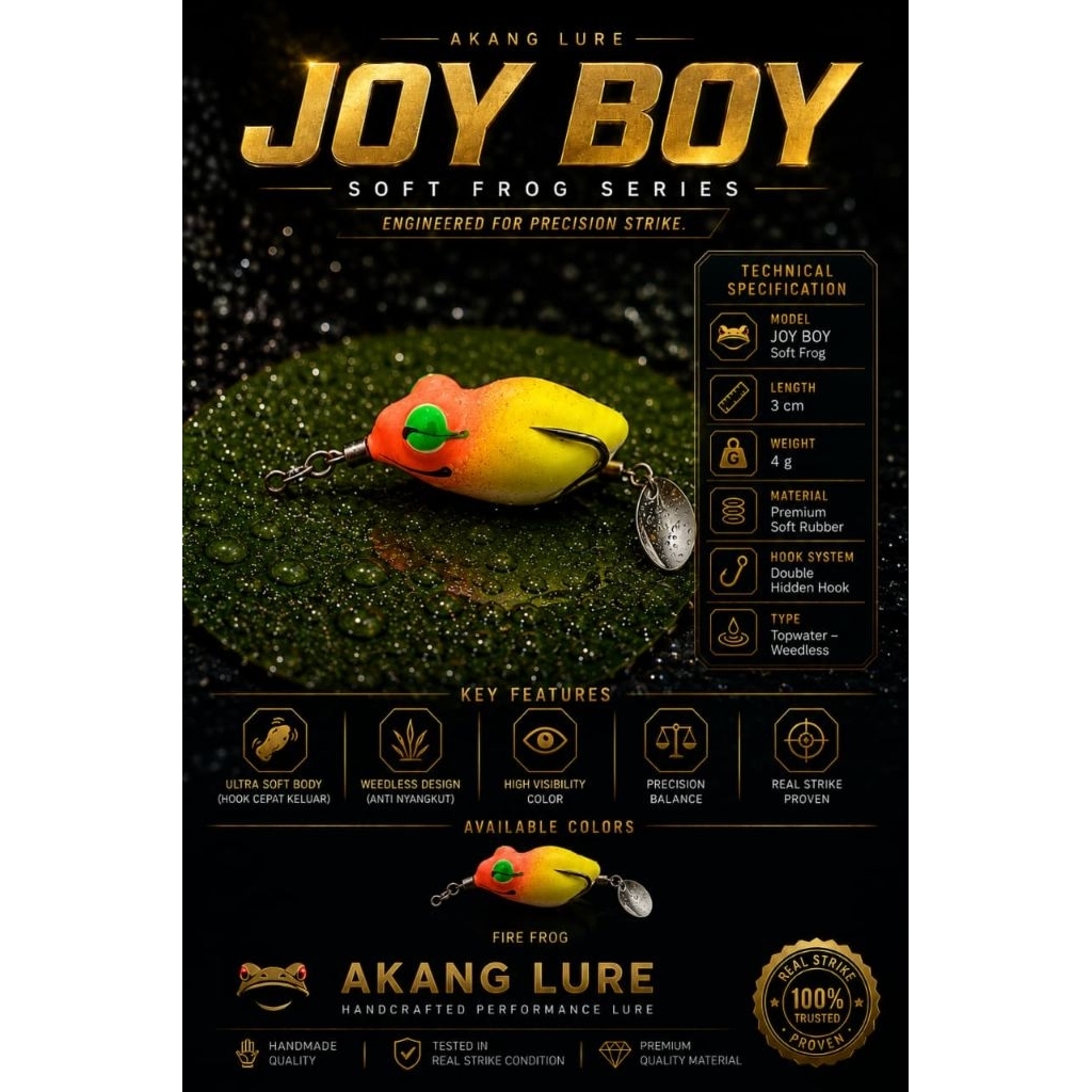 SOFT FROG JOYBOY 3 CM SAHABAT MANCING