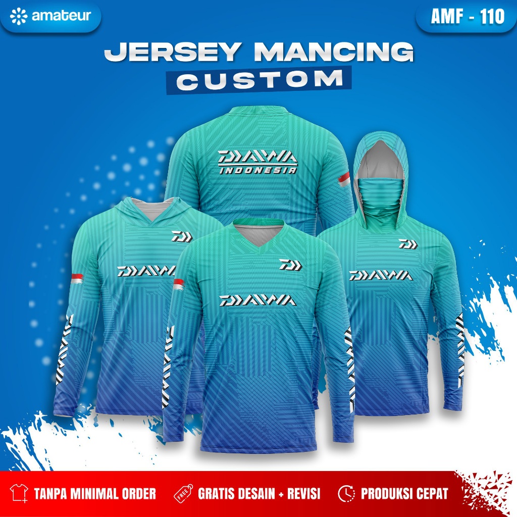JERSEY MANCING OUTDOOR FULL PRINT CUSTOM NAMA BAHAN DRYFIT MILANO BISA SATUAN - AMF 110