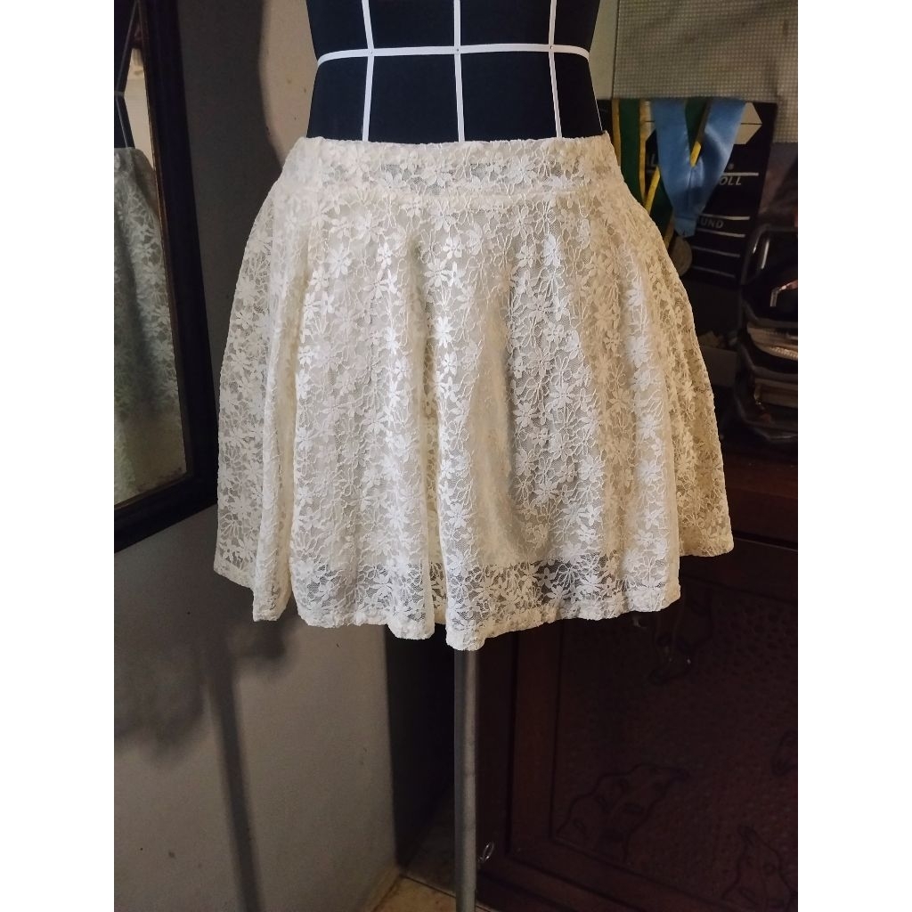 Pl Lace Mini Skirt | Rok Brukat | Fairycore | Rok Renda