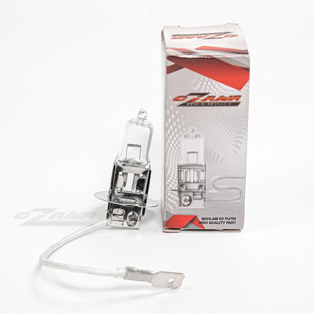 Bohlam H3 Putih, 12v, 55w Ozawa (Isi 10 Pcs)