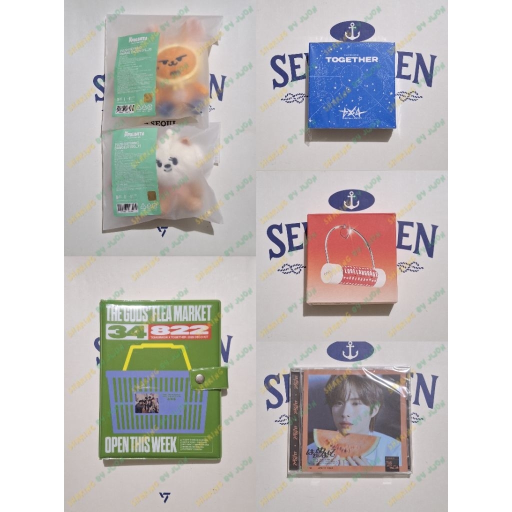 CLEARANCE SALE - txt plush keyring ppulbatu hwangchoon bamgeut binder deco kit 2026 album tdc togeth