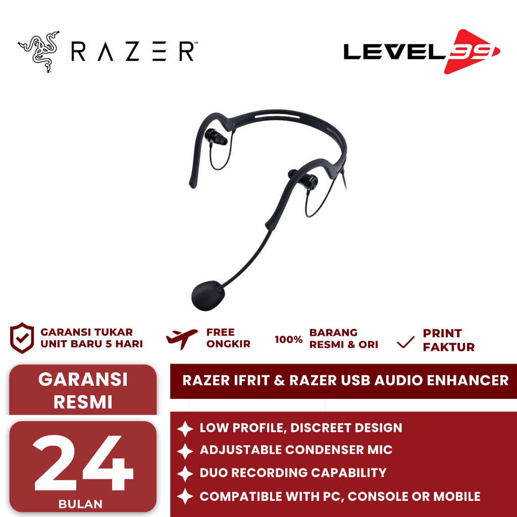 Razer Ifrit and Razer Usb Audio Enhancer Bundle