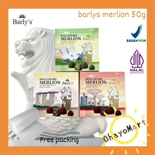 Barlys Truffle chocolate Singapore / Barly's Merlion Singapore Chocolate 50g