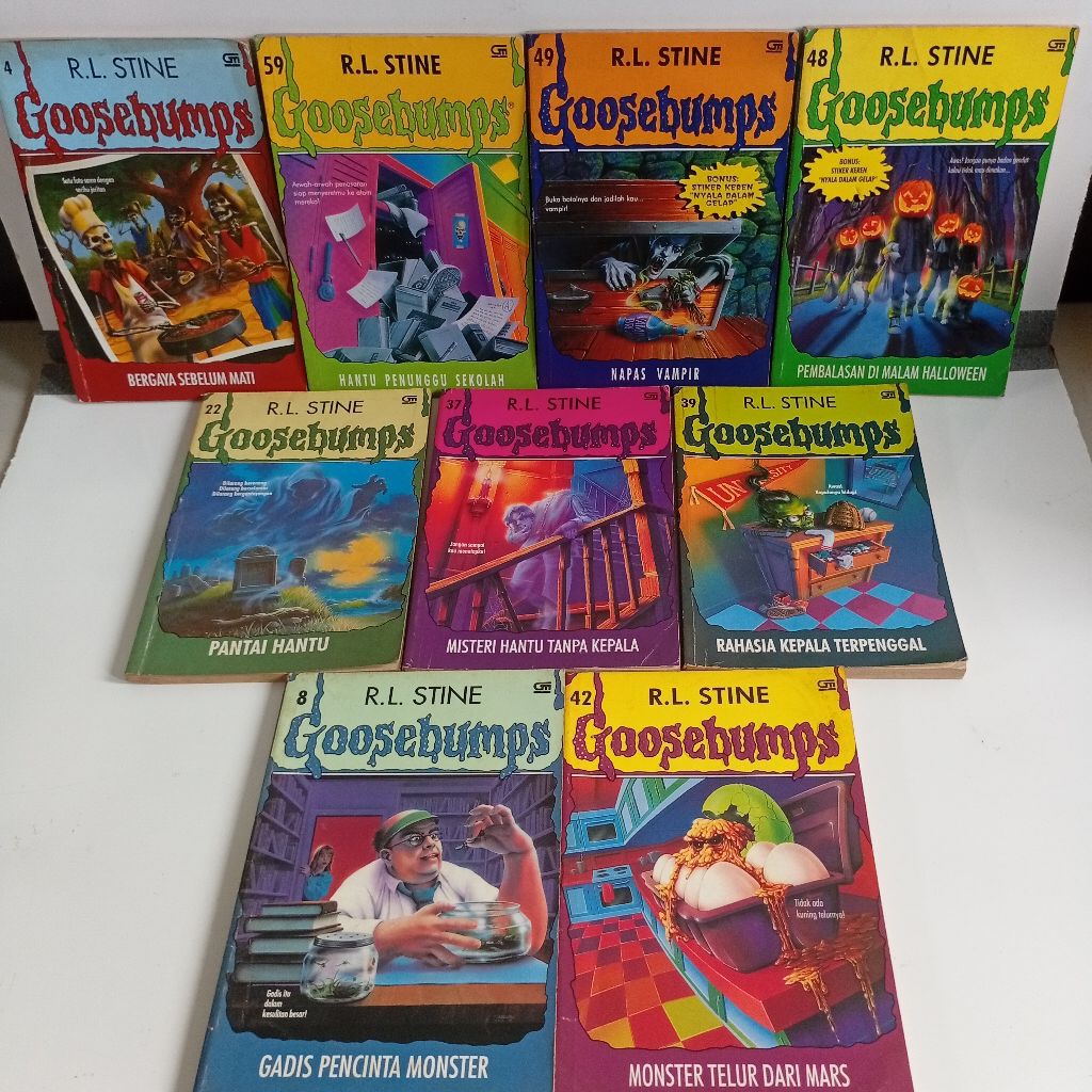 Buku Novel RL Stine Goosebumps