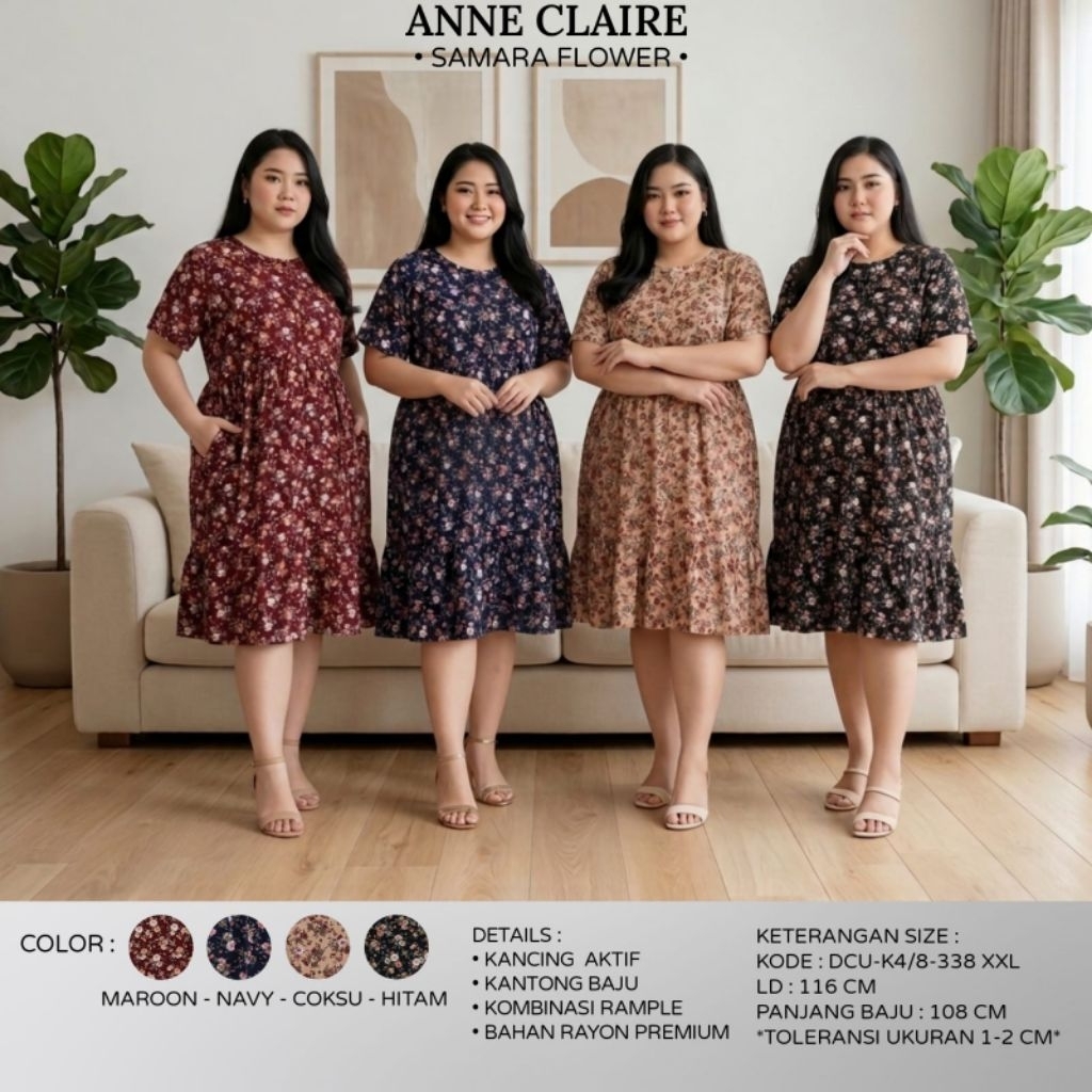 Anne claire daster rayon Jumbo XXL