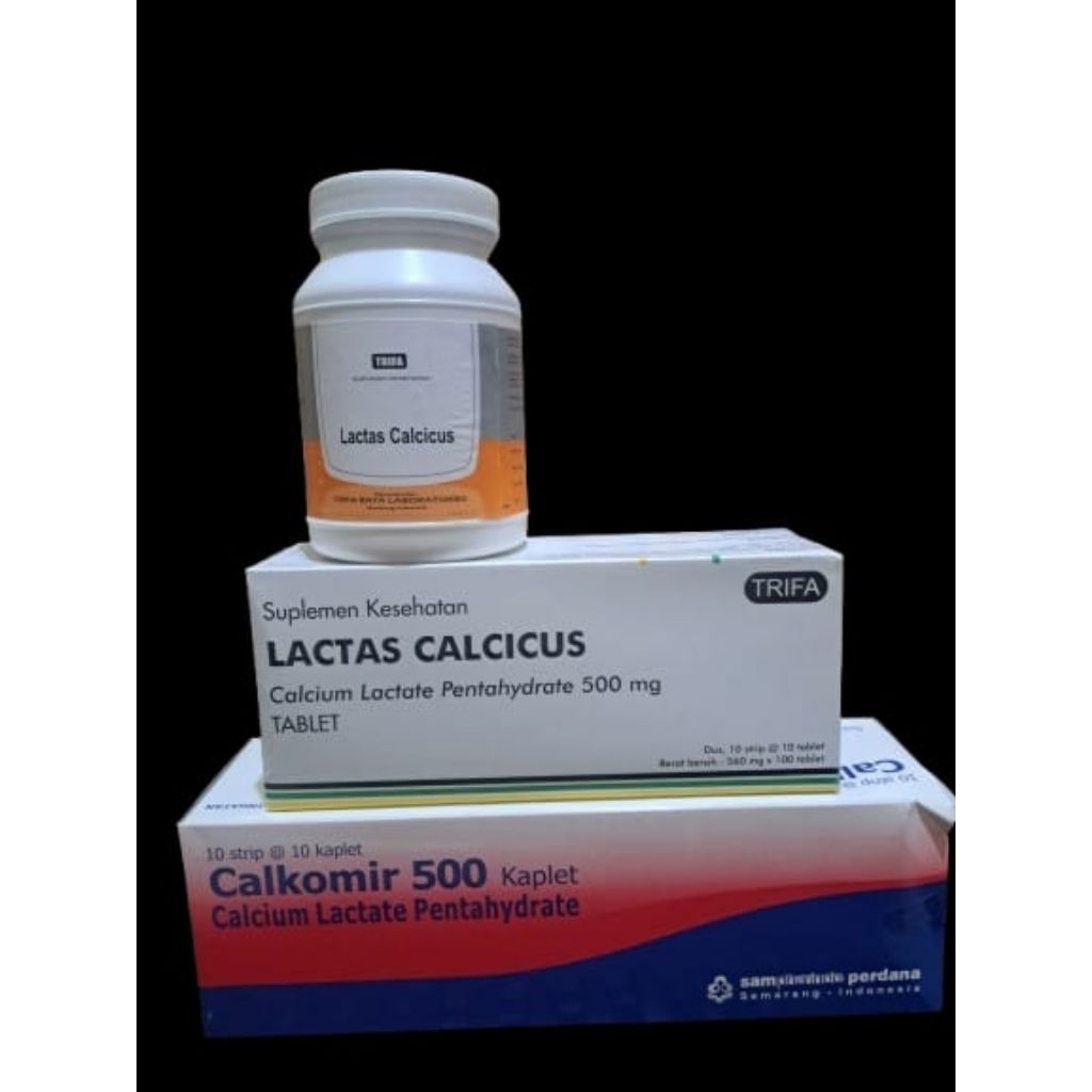 calcium laktat / kalsium laktat 500mg Trifa 250/ 100 tablet