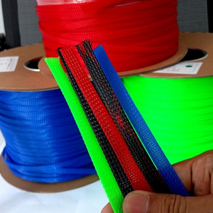 DM - PET Snake Skin Expandable Braided Cable Sleeve/Sleeving Pembungkus Kabel Braided