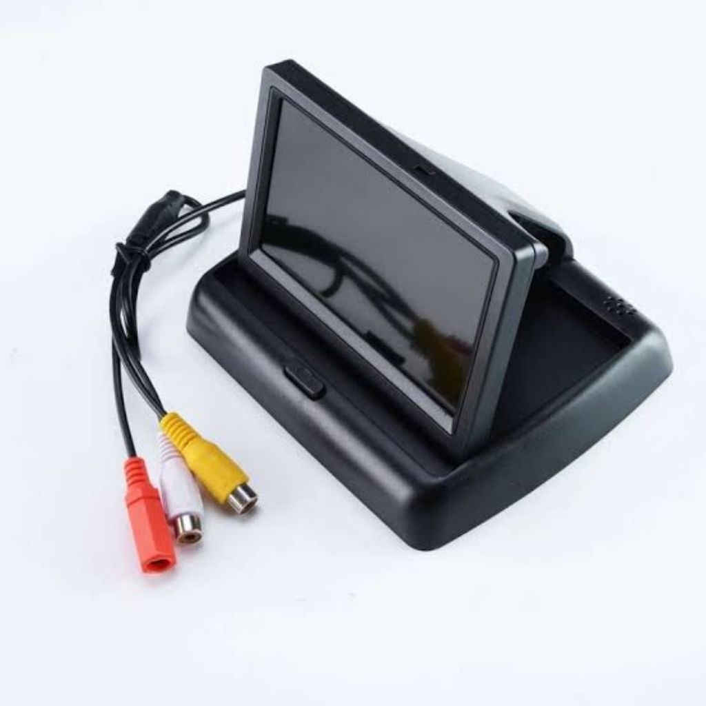 Layar mini lipat Foldable TFT LCD 4.3 inch TV , Parkir Mobil , parabola , custom project Dll