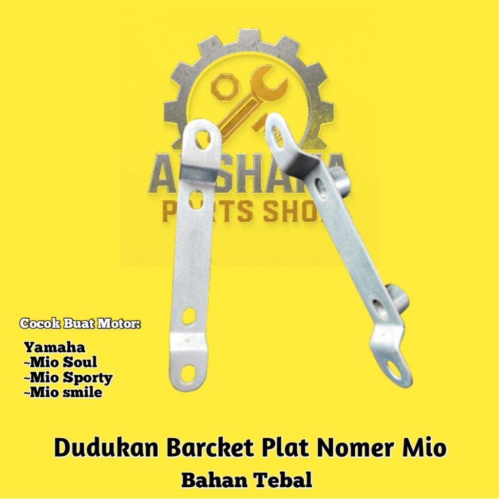 Bracket Dudukan Plat Mio sporty Mio soul Smile 5TL bahan Tebal