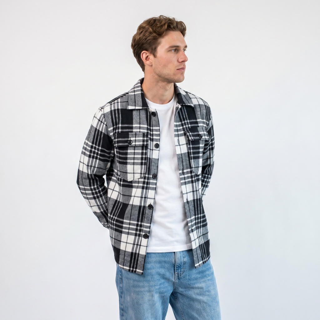 Woodsman Flannel Over Shirt Jacket – Kemeja Jaket Pria Kotak Premium Signature Vol. 3