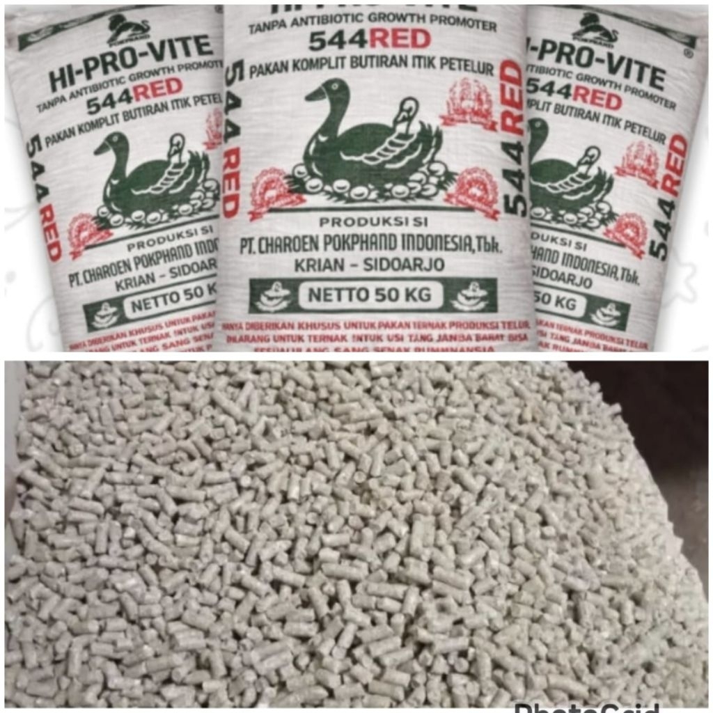 Hi pro vite 544 red itik petelur pakan