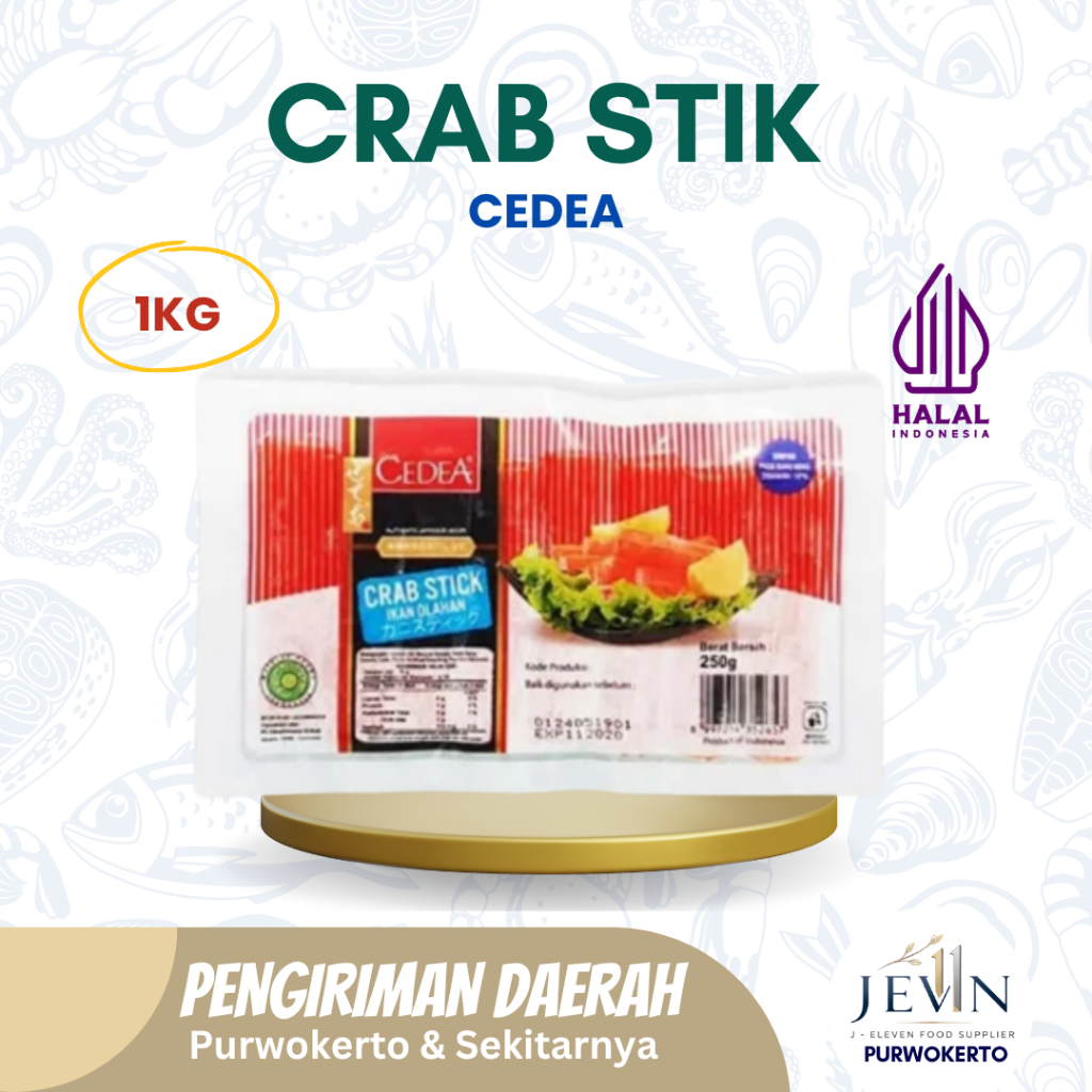 Crab Stick Cedea Frozen Food Premium Halal BPOM Higenis Tanpa Pengawet