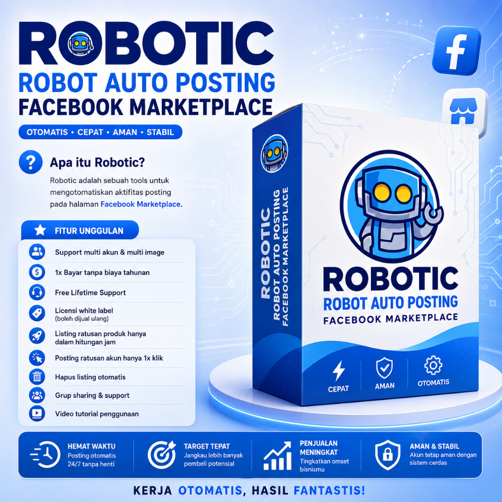 ROBOTIC Robot Auto Posting Facebok Marketplace