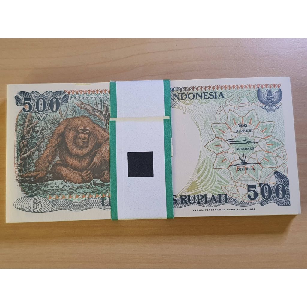 Uang Kuno 500 Otan 1 Gepok Th.1992 UNC Gress