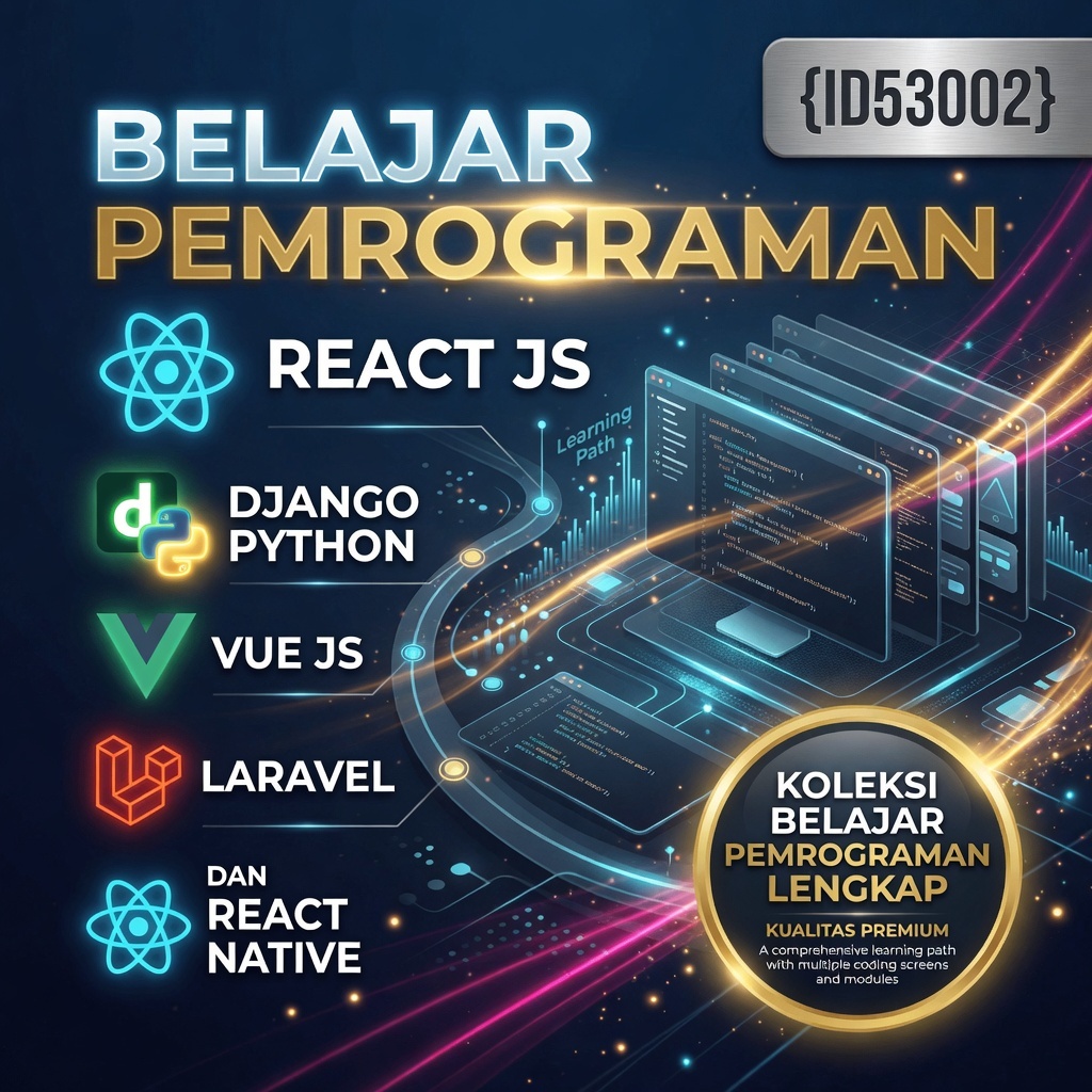 Belajar Pemograman React Js, Django Python, Vue Js, Laravel, Dan React Native