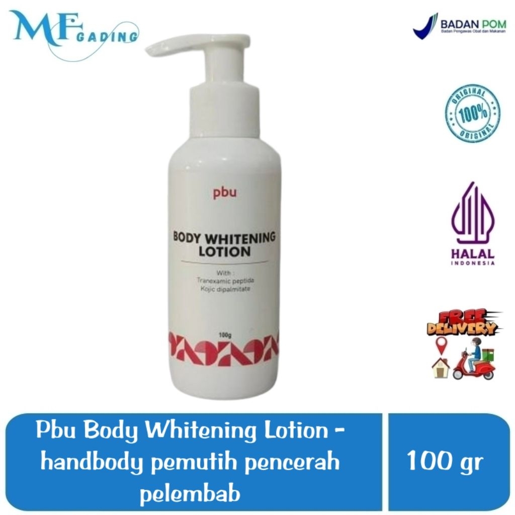 Pbu Body Whitening Lotion - handbody pemutih pencerah pelembab - BPOM