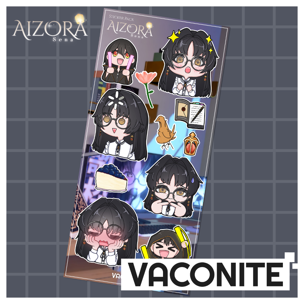 Stiker Sheet Aizora Sena - Merchandise Aizora Sena Seri 1