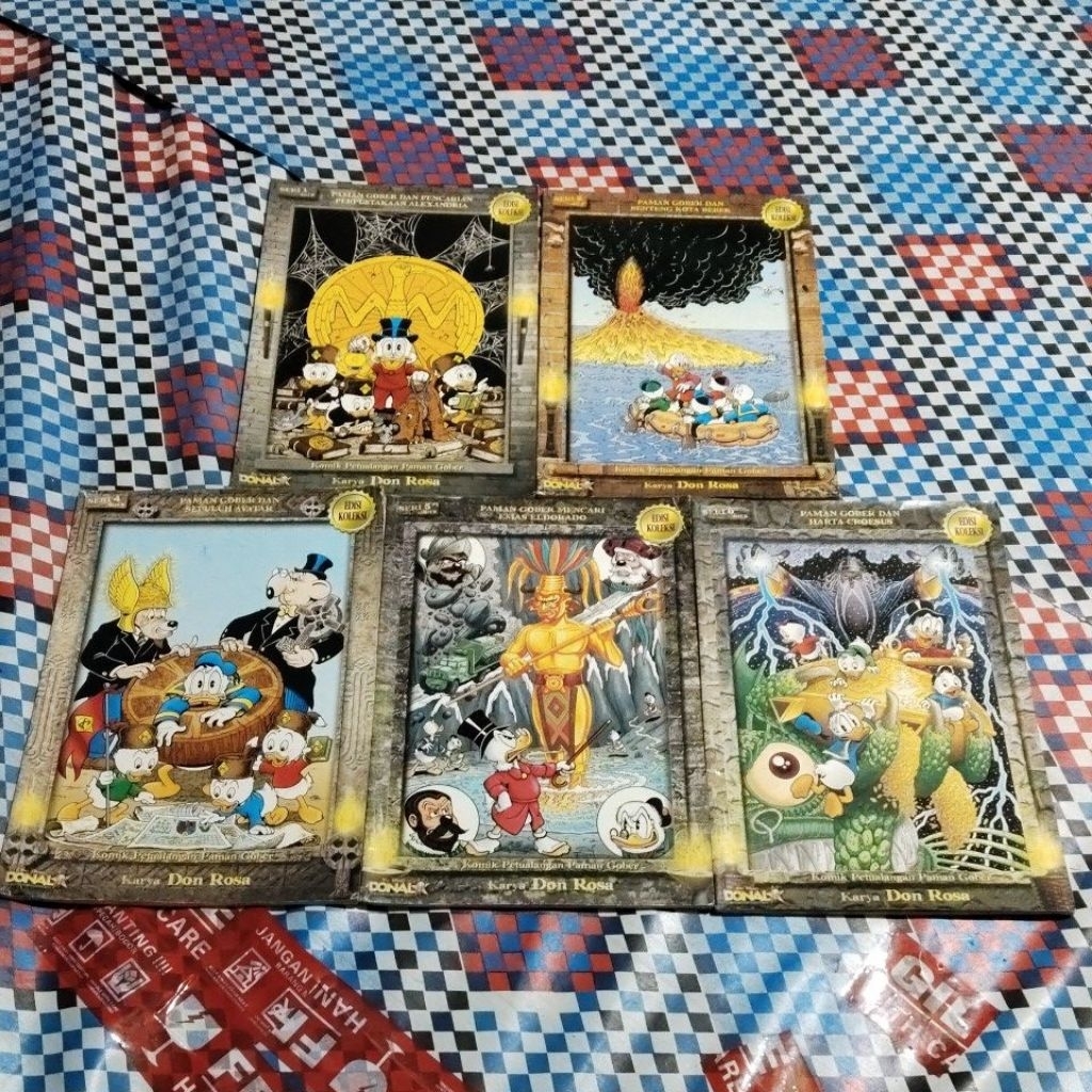 5 KOMIK ORI KOMIK PETUALANGAN PAMAN GOBER KARYA DON ROSA SERI 1.2.4.5.6. PENERBIT KOMPAS GRAMEDIA ED
