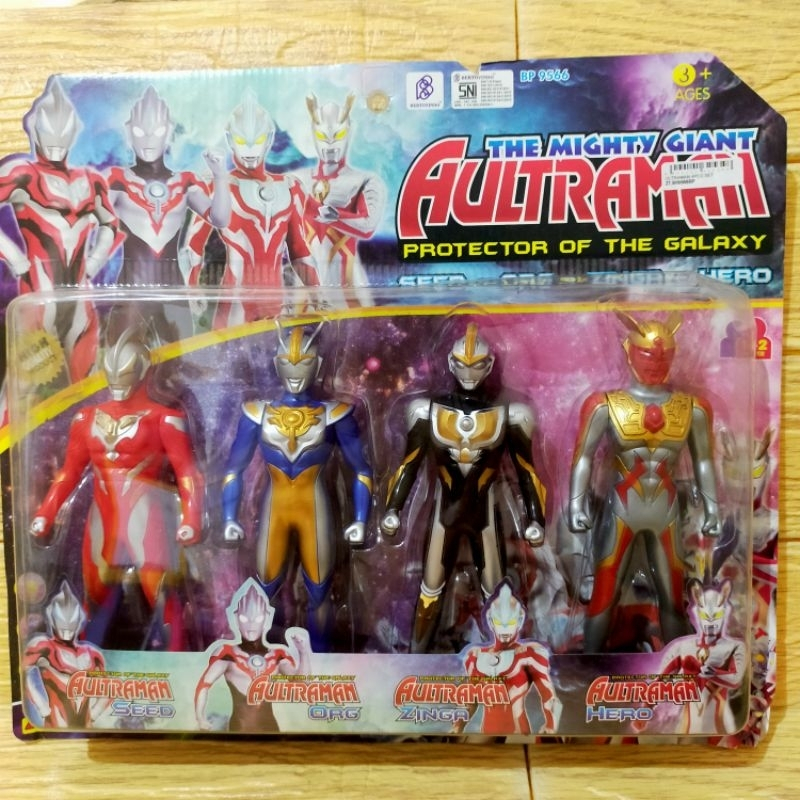 Figure the mighty giant Ultraman protector of the galaxy BP 9566 set 4pcs BP 9567 set ultra universe